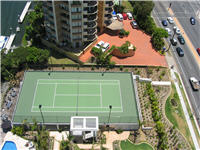 Full size tennis court