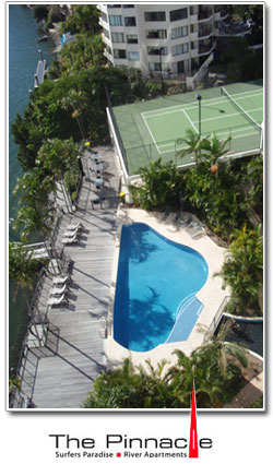 The Pinnacle Apartments Pool & Tennis Court